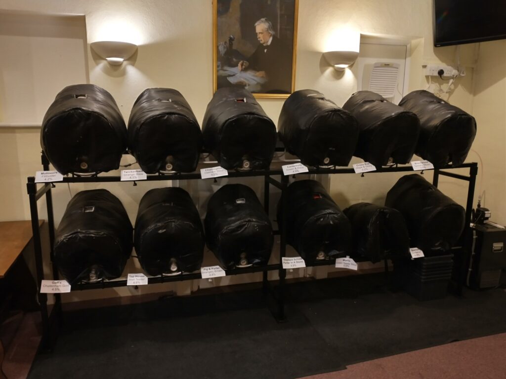 Stillage Casks ready to be vented
